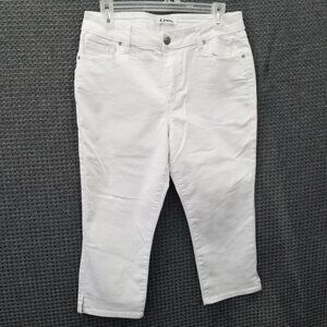d. Jeans Capris White Women's 10